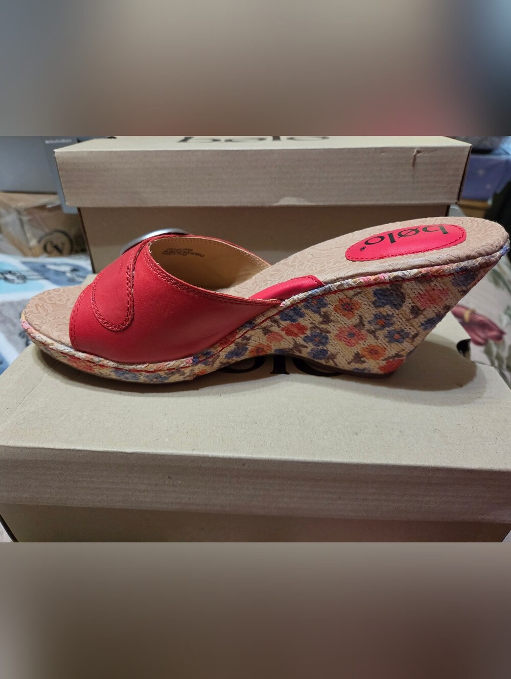 #269 Bolo-Zetta Slip On Wedged Sandals,sz.10 Asst.Colors Avail - Picture 7 of 11